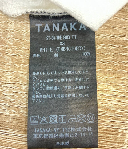 TANAKA 半袖Tシャツ26SS オーバーサイズ THE BOXY TEE (EMBROIDERY) メンズ ユニセックス SIZE XS タナカ