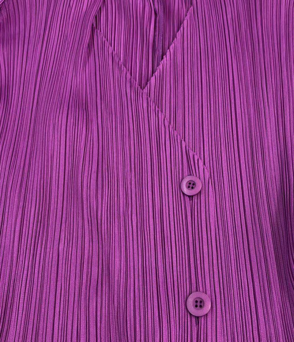 PLEATS PLEASE 長袖 カーディガン レディース SIZE 3 プリーツプリーズ