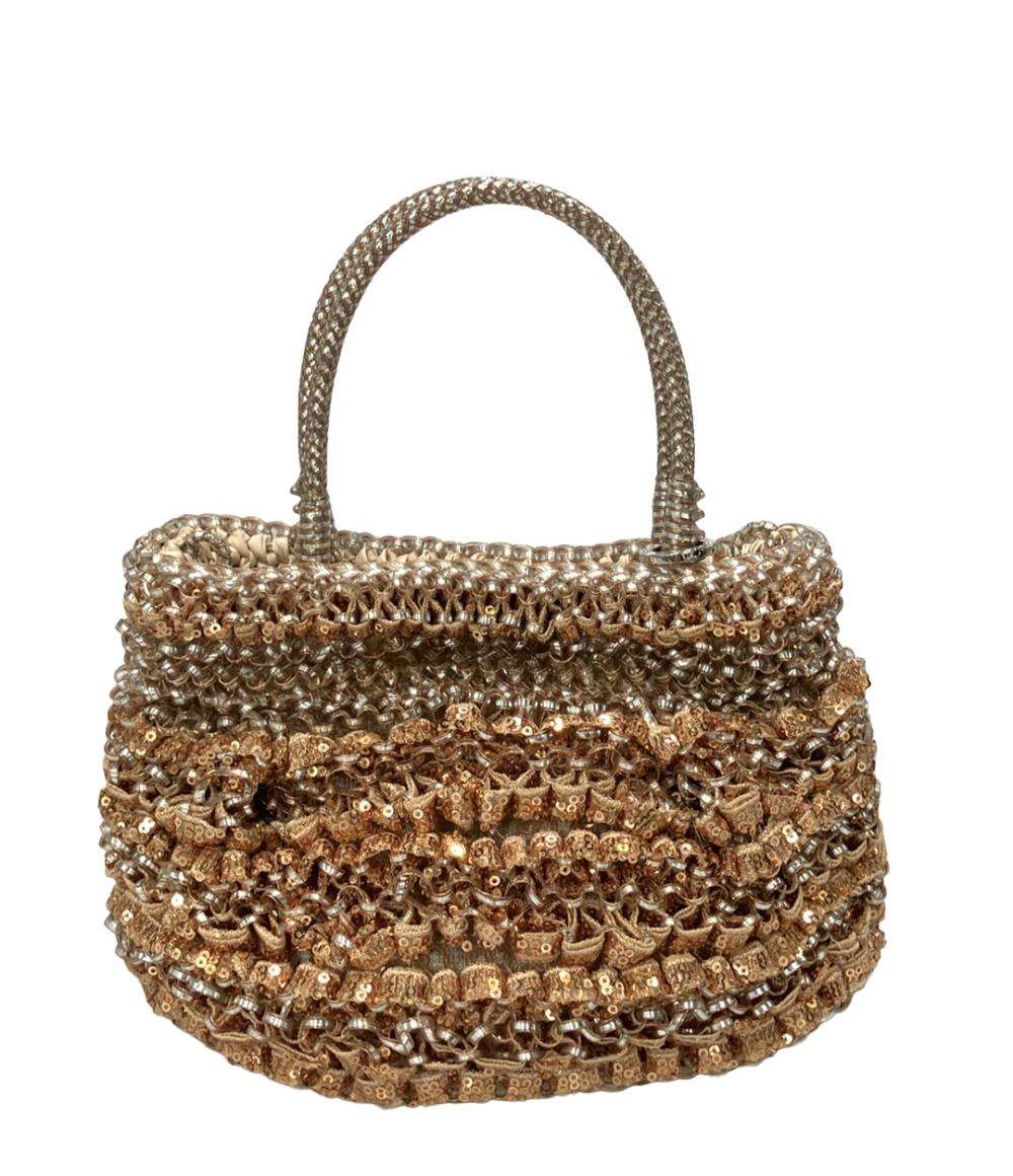 美品 ANTEPRIMA 2way ハンドバッグ チェーンショルダーバッグ 斜め掛け 肩掛け ワイヤー レディース アンテプリマ