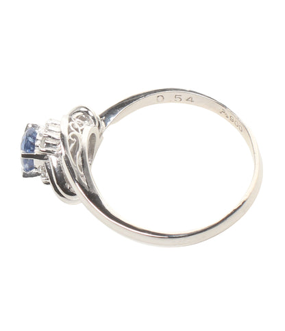 美品 リング 指輪 Pt900 サファイヤ0.54ct ダイヤ0.11ct レディース SIZE 13号