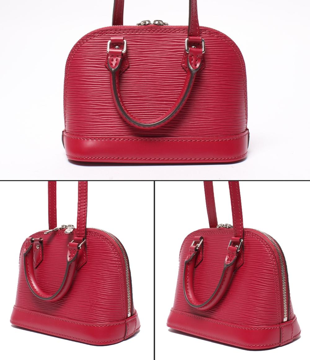 美品 LOUIS VUITTON 2way ショルダーバッグ ハンドバッグ 斜め掛け ナノアルマ エピ M50631 ルイ・ヴィトン