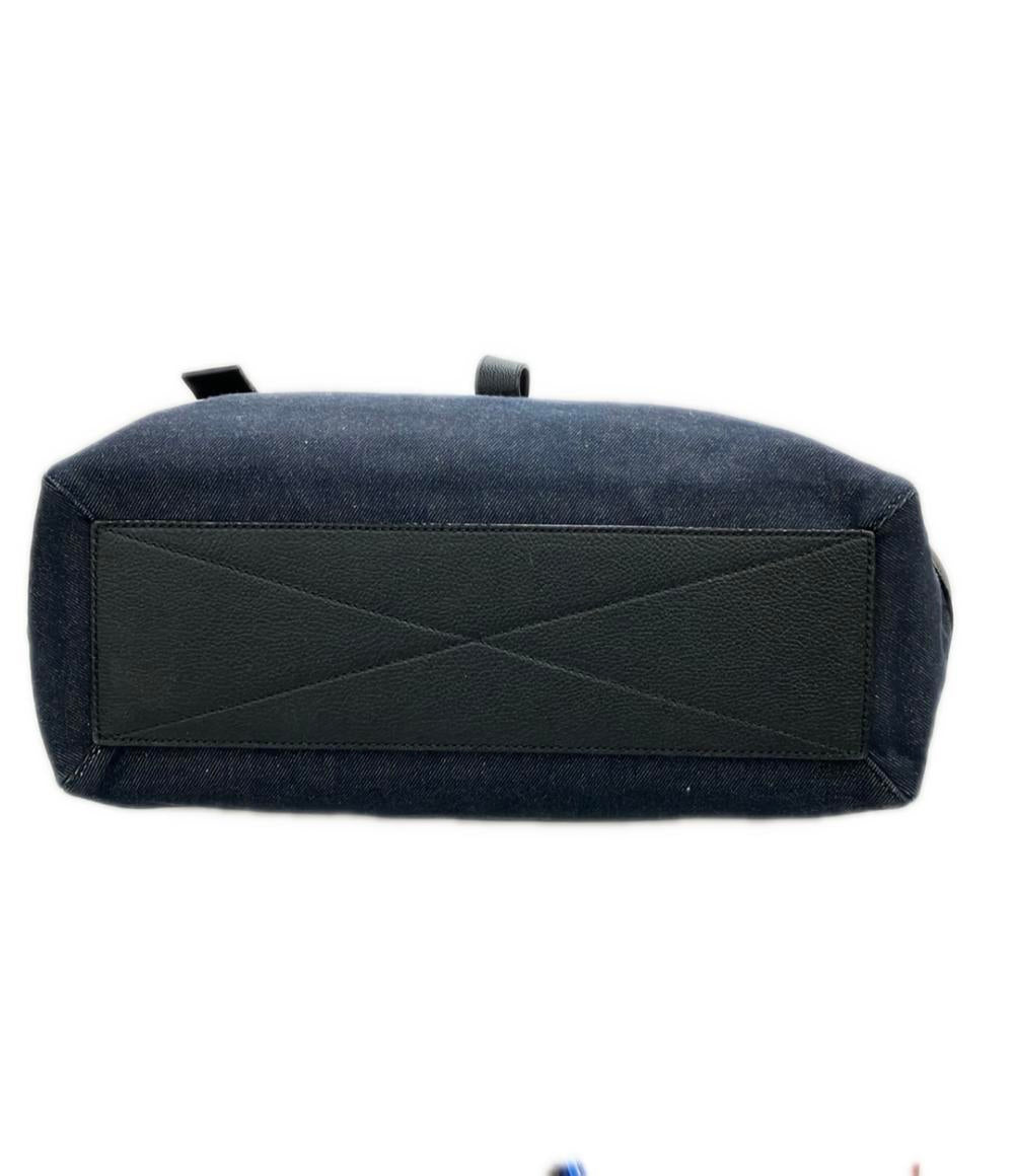 美品 Alexander McQueen トートバッグ デニム レザー メンズ アレキサンダーマックイーン