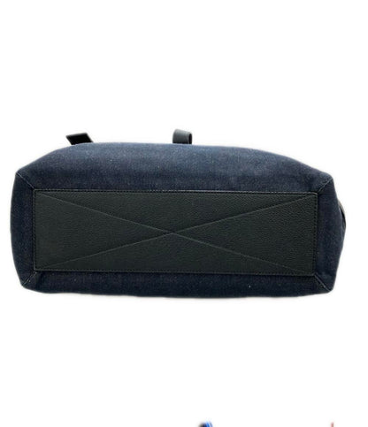 美品 Alexander McQueen トートバッグ デニム レザー メンズ アレキサンダーマックイーン