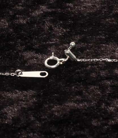 美品 ネックレス Pt900 Pt850 ブラックオパール 1.616ct ダイヤ 0.18ct レディース