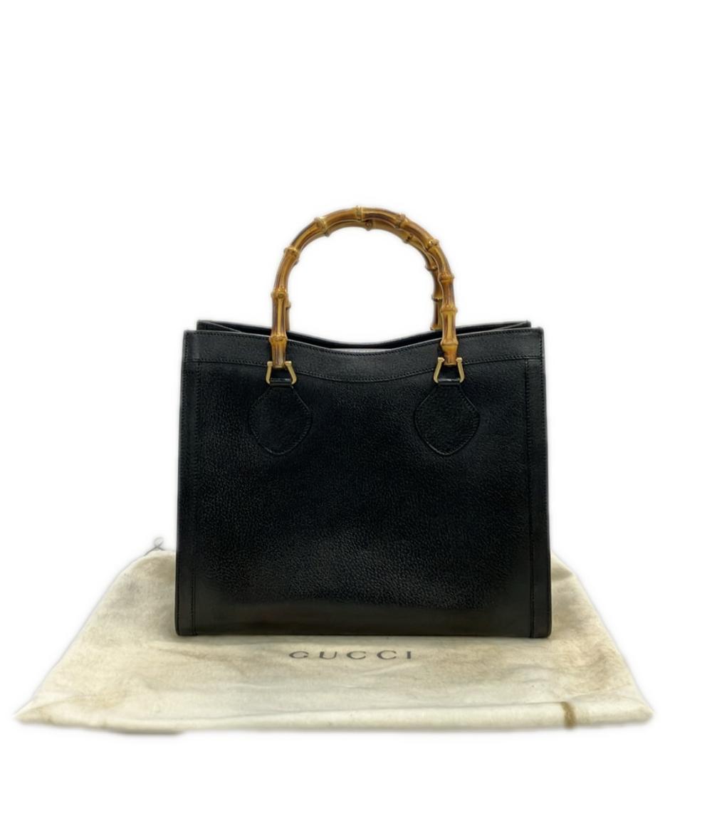 GUCCI（グッチ） バンブーハンドバッグ　レザー黒 002.1096.0260 GUCCI（グッチ） バッグ バンブー ハンドバッグ トートバッグ 002 0260