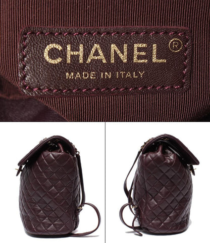 シャネル リュックサック バックパック ゴールド金具 マトラッセ ラムスキン レディース CHANEL