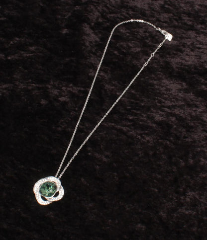 美品 SWAROVSKI ネックレス フラワーモチーフ レディース スワロフスキー