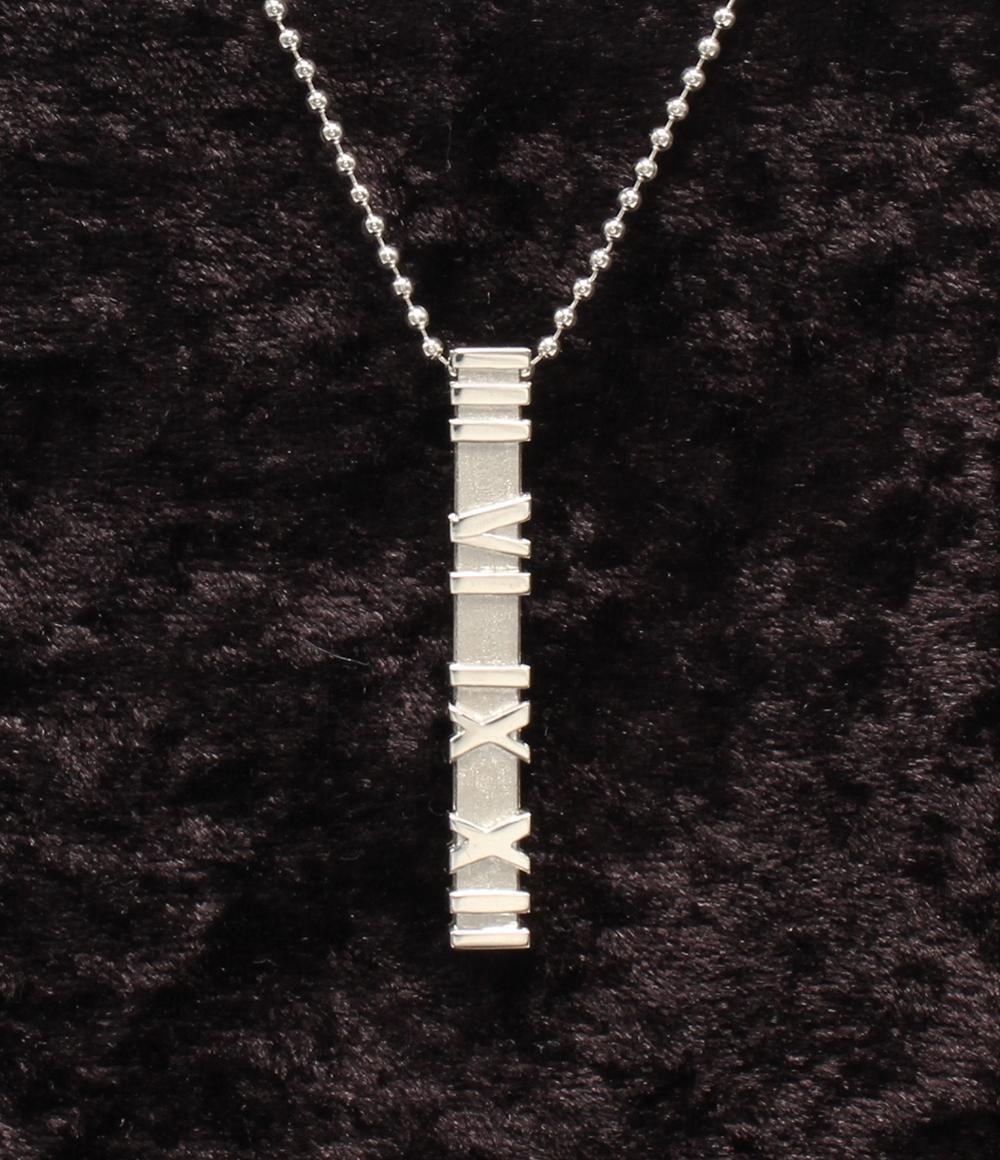 美品 ティファニー ネックレス SV925 アトラス バー ボールチェーン