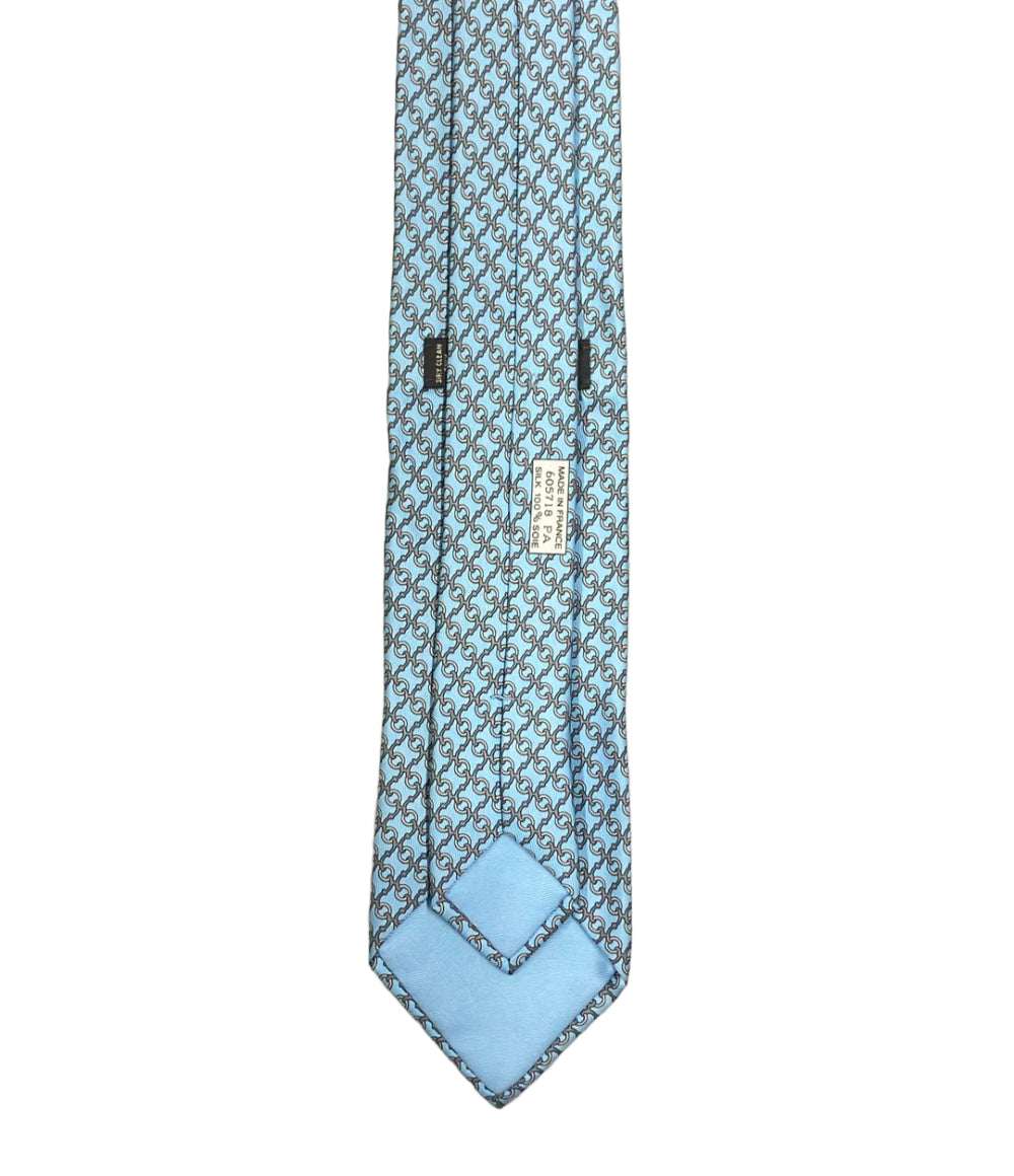 HERMES ネクタイ シルク100% メンズ エルメス