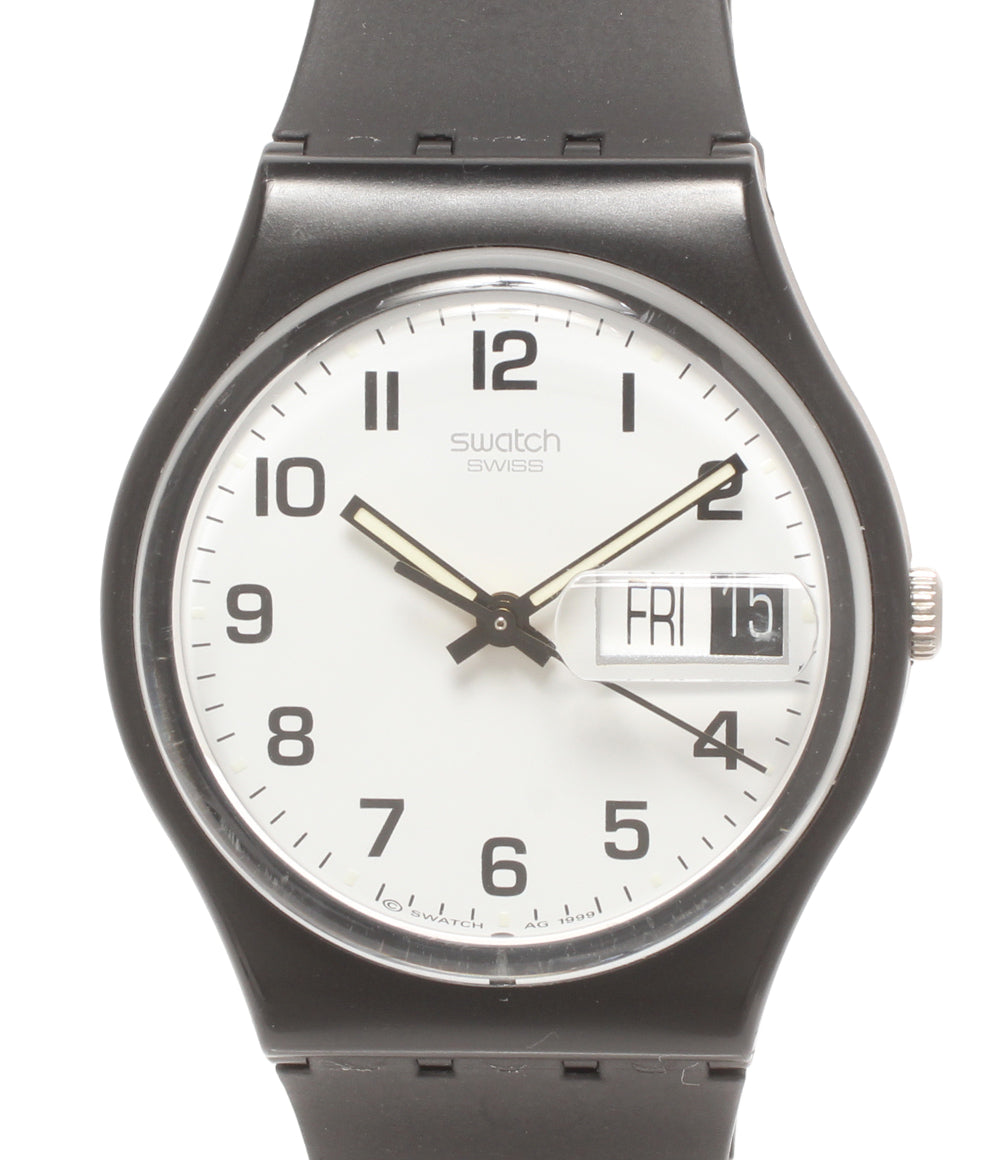 美品 Swatch 腕時計 クオーツ ホワイト レディース メンズ スウォッチ