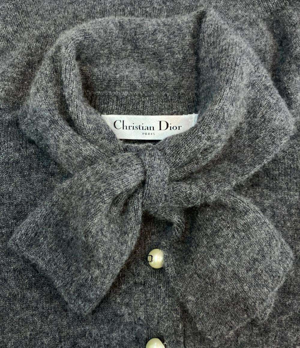Christian Dior 長袖ニット カシミヤ100% パールボタン 354S48AM053 レディース クリスチャンディオール
