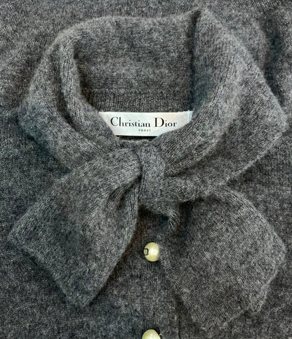 Christian Dior 長袖ニット カシミヤ100% パールボタン 354S48AM053 レディース クリスチャンディオール