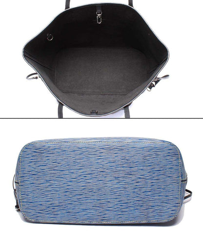 美品 LOUIS VUITTON トートバッグ 肩掛け ネヴァーフル MM エピ デニム M51053 レディース メンズ ルイ・ヴィトン