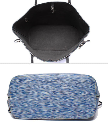 美品 LOUIS VUITTON トートバッグ 肩掛け ネヴァーフル MM エピ デニム M51053 レディース メンズ ルイ・ヴィトン