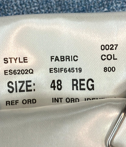 美品 LARDINI テーラードジャケット タグ ブートニエール付き リネンウールバスケットクロス ES6202 メンズ SIZE 48 (L) ラルディーニ