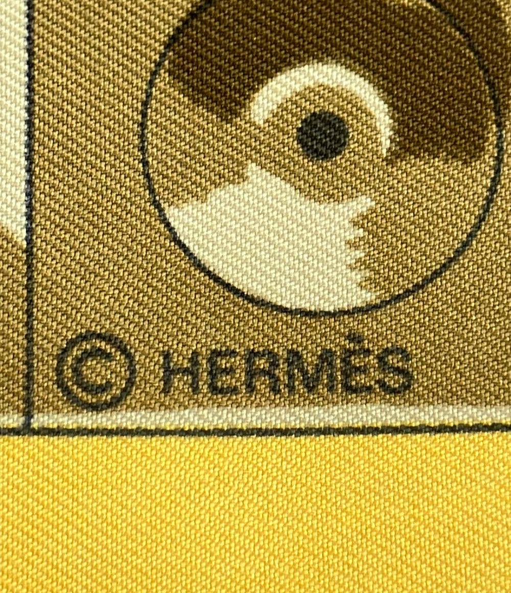 HERMES スカーフ カレ90 シルク100% アフリカのスプーン レディース エルメス