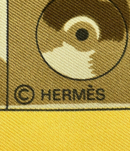 HERMES スカーフ カレ90 シルク100% アフリカのスプーン レディース エルメス