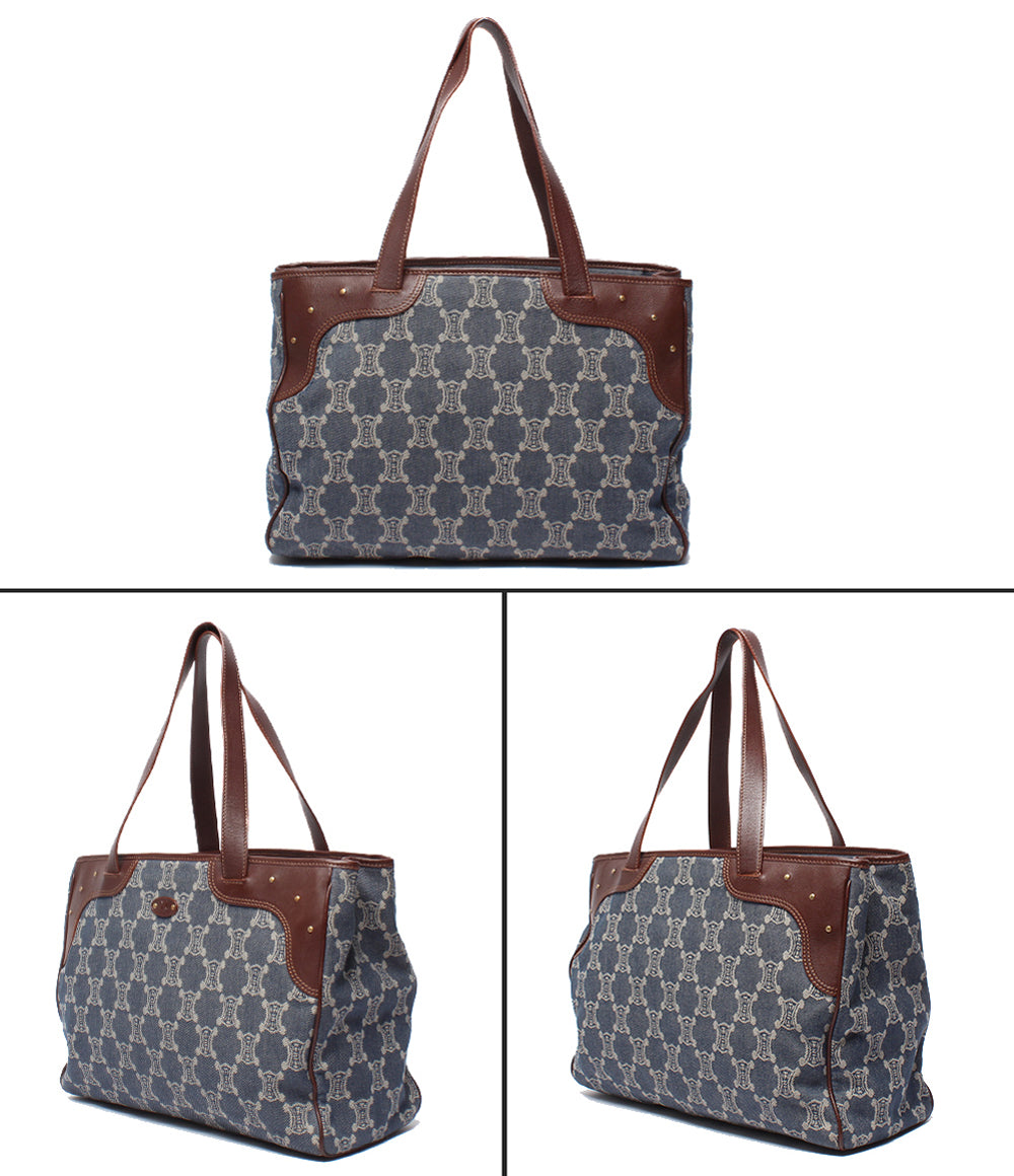 CELINE デニム ハンドバッグ トートバッグ パリマカダム レディース