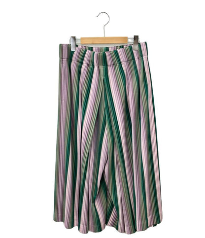 美品 オム プリッセ イッセイミヤケ プリーツストライプパンツ メンズ SIZE 3 (L) HOMME PLISSE ISSEY MIYAKE