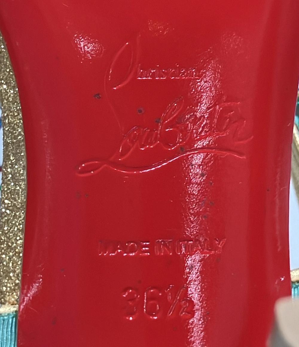 Christian Louboutin アンクルストラップサンダル ビジュー レディース SIZE 36.5 (24cm) クリスチャンルブタン