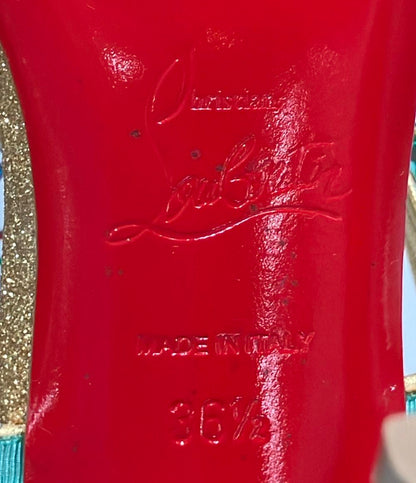 Christian Louboutin アンクルストラップサンダル ビジュー レディース SIZE 36.5 (24cm) クリスチャンルブタン