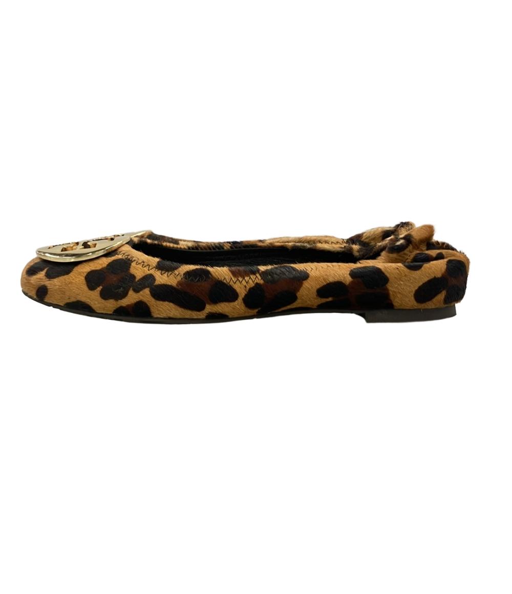 Tory Burch バレエシューズ レオパード柄 ハラコ レディース SIZE 5 1/2 (22.5cm) トリーバーチ