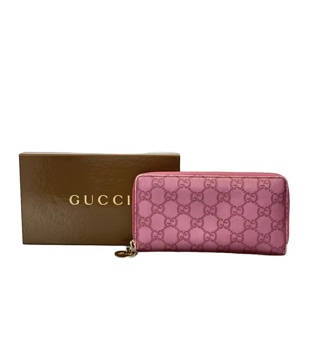 グッチ ラウンドファスナー長財布 シマ 278566 493075 レディース GUCCI