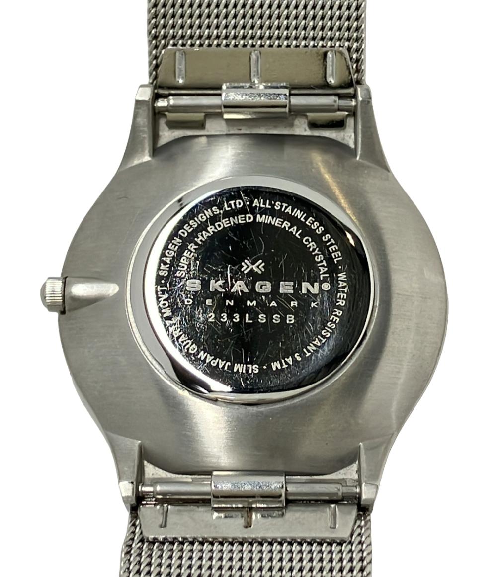 スカーゲン 腕時計 クオーツ ブラック 233LSSB ユニセックス SKAGEN