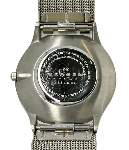 スカーゲン 腕時計 クオーツ ブラック 233LSSB ユニセックス SKAGEN