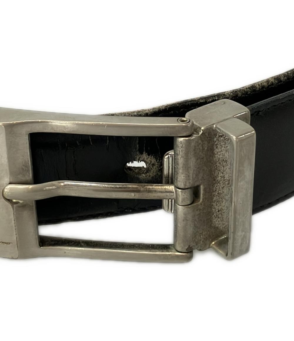 ✨美品✨フェラガモ ベルト Fバックル ビジネス シルバー金具 メンズ レザー サルヴァトーレフェラガモ ベルト シルバーバックル メンズ Salvatore