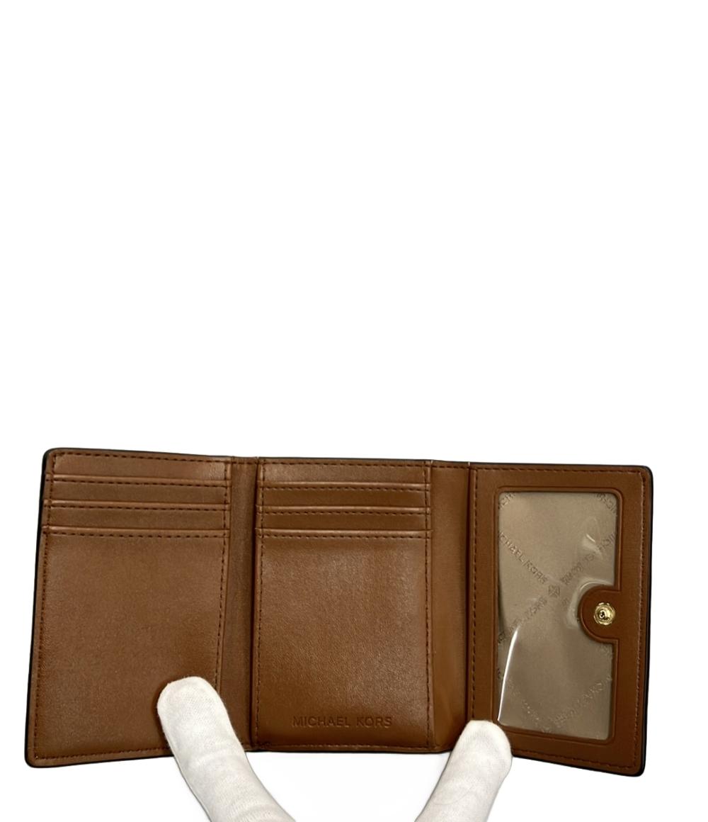 美品 MICHAEL KORS 三つ折り財布 MKシグネチャー レディース マイケルコース