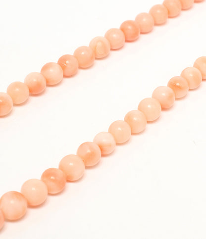 美品 ネックレス SV 珊瑚 4-11mm コーラル レディース
