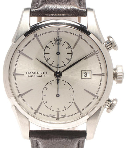 HAMILTON 腕時計 ジャズマスター スピリット オブ リバティ クロノグラフ 自動巻き シルバー H324160 メンズ ハミルトン