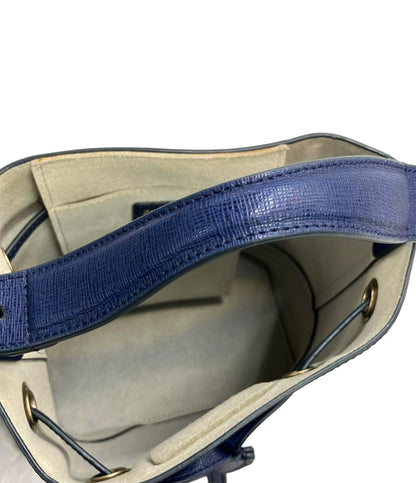 美品 Furla ハンドバッグ ショルダーバッグ 2WAY 斜め掛け ステイシー ミニ ドローストリング レディース フルラ