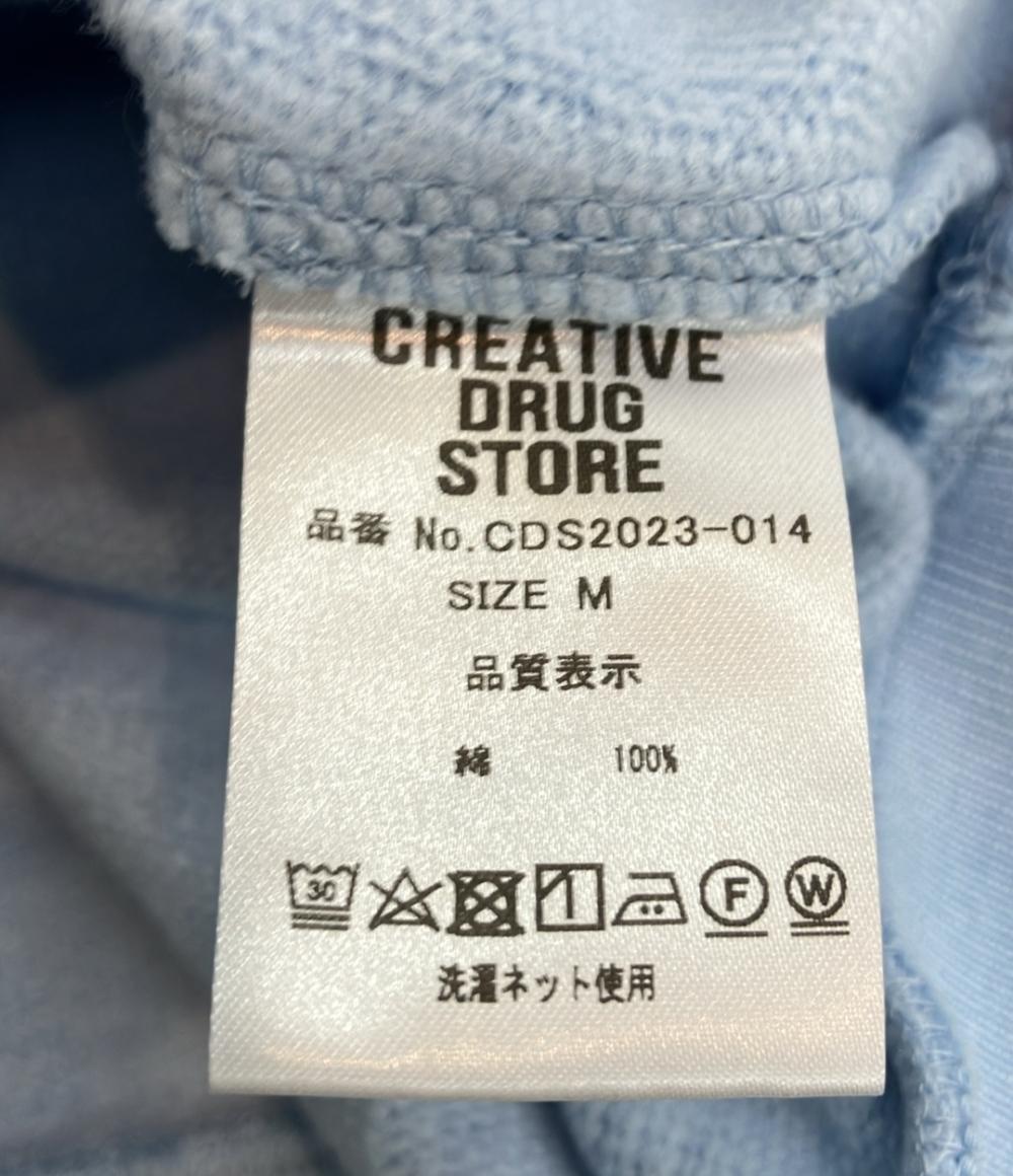 美品 クリエイティブドラッグストア 長袖スウェット 襟付き メンズ SIZE M CREATIVE DRUG STORE