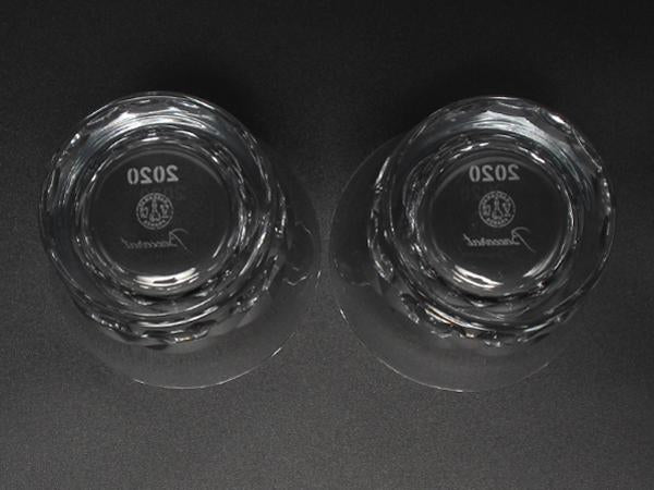 美品 Baccarat イヤータンブラー グラス 2点セット ペア 2020 ブラーヴァ バカラ