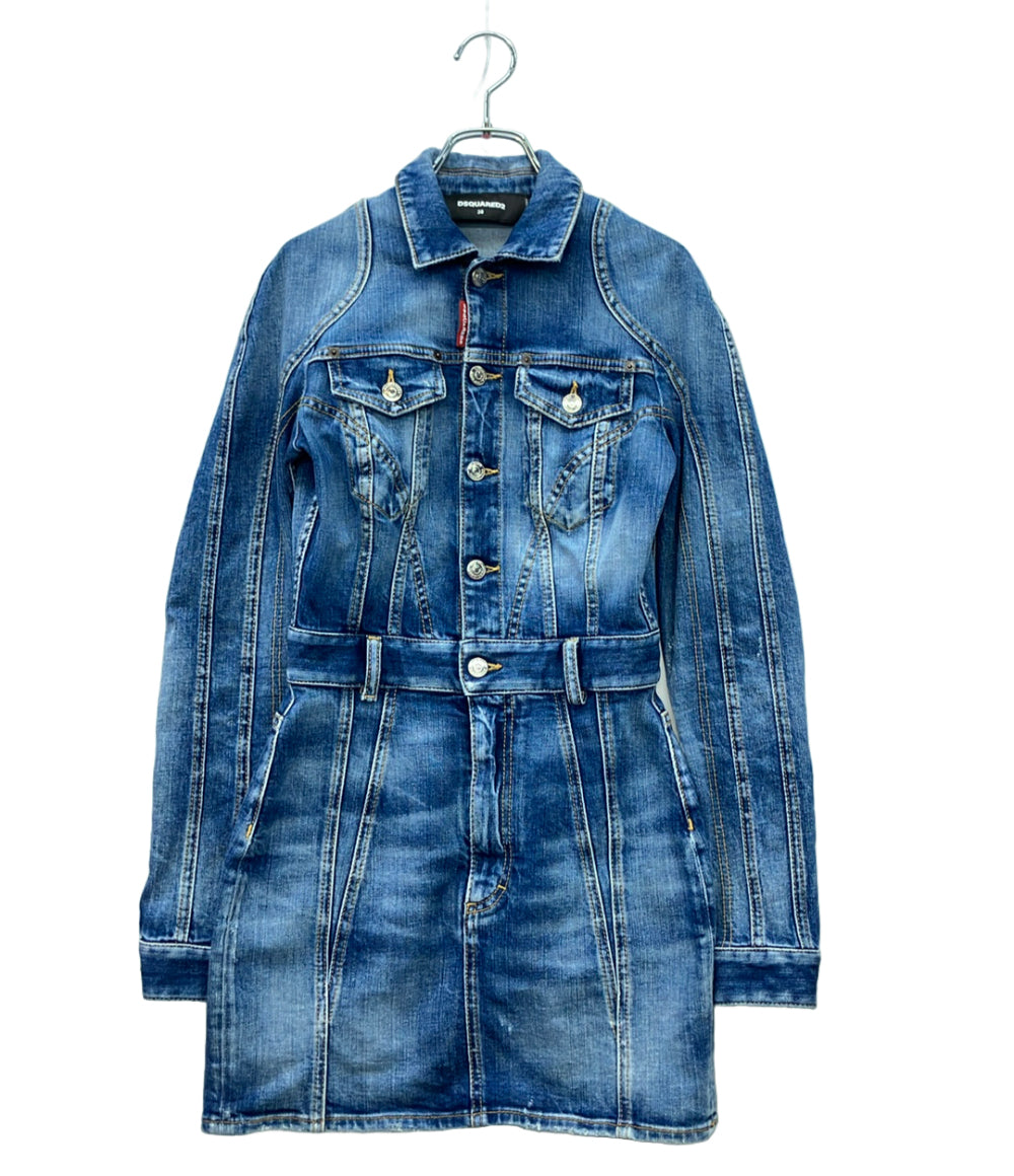 DSQUARED2 長袖ワンピース デニムワンピース レディース SIZE 38 ディースクエアード
