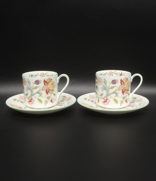 美品 Minton カップ＆ソーサー 2客セット ペア ハドンホール ミントン