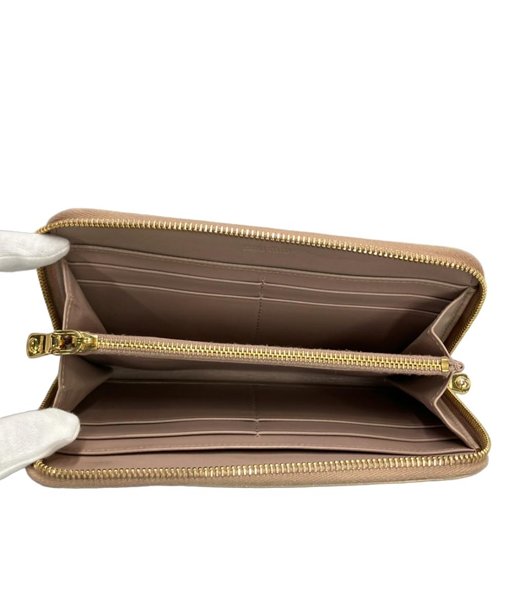 ミュウ ミュウ ラウンドファスナー長財布 レディース Miu Miu