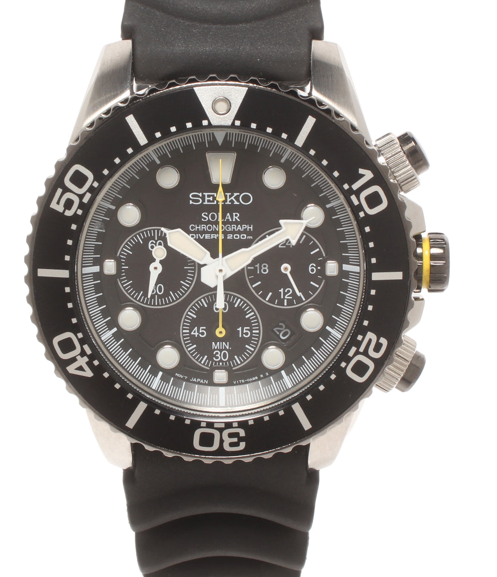 SEIKO 腕時計 ダイバーズ プロスペックス PROSPEX ソーラー ブラック V175-0AD0 レディース メンズ セイコー