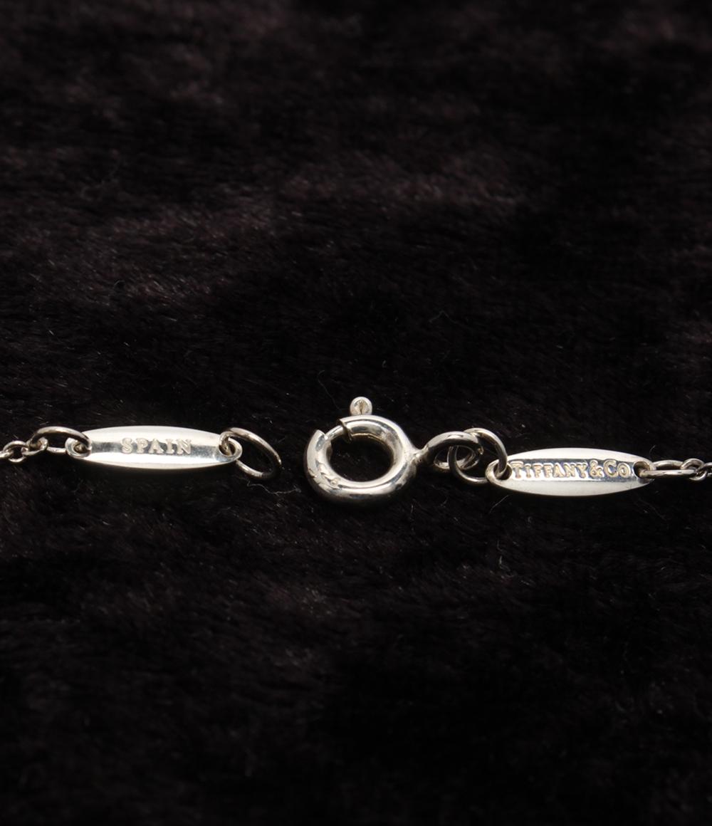 美品 ティファニー ネックレス SV925 バイザヤード 1Pダイヤ レディース TIFFANY&Co.