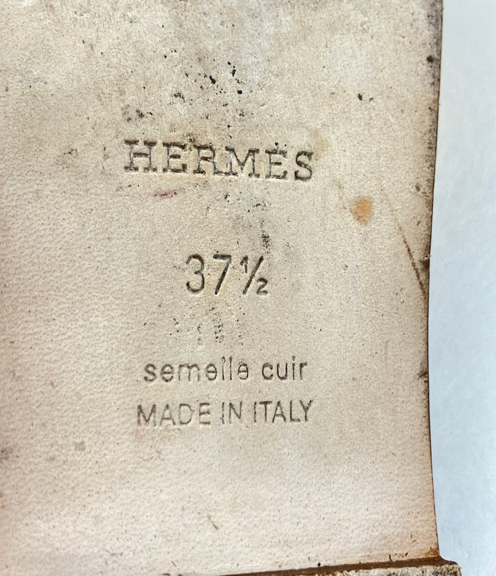 HERMES フラットレザーサンダル オラン レディース SIZE 37 1/2 エルメス