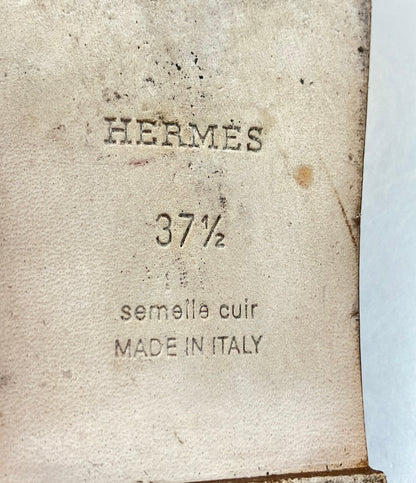 HERMES フラットレザーサンダル オラン レディース SIZE 37 1/2 エルメス
