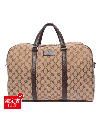 GUCCI 2WAY ボストンバッグ ショルダーバッグ 肩掛け GGキャンバス 449167 493075 メンズ レディース グッチ
