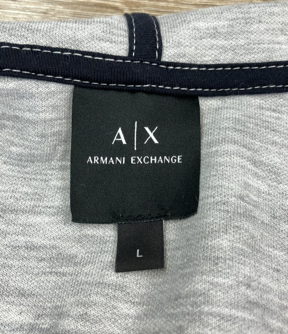 ARMANI EXCHANGE パーカー グレー ジップ 8NZM74 Z9N1Z メンズ SIZE L アルマーニエクスチェンジ