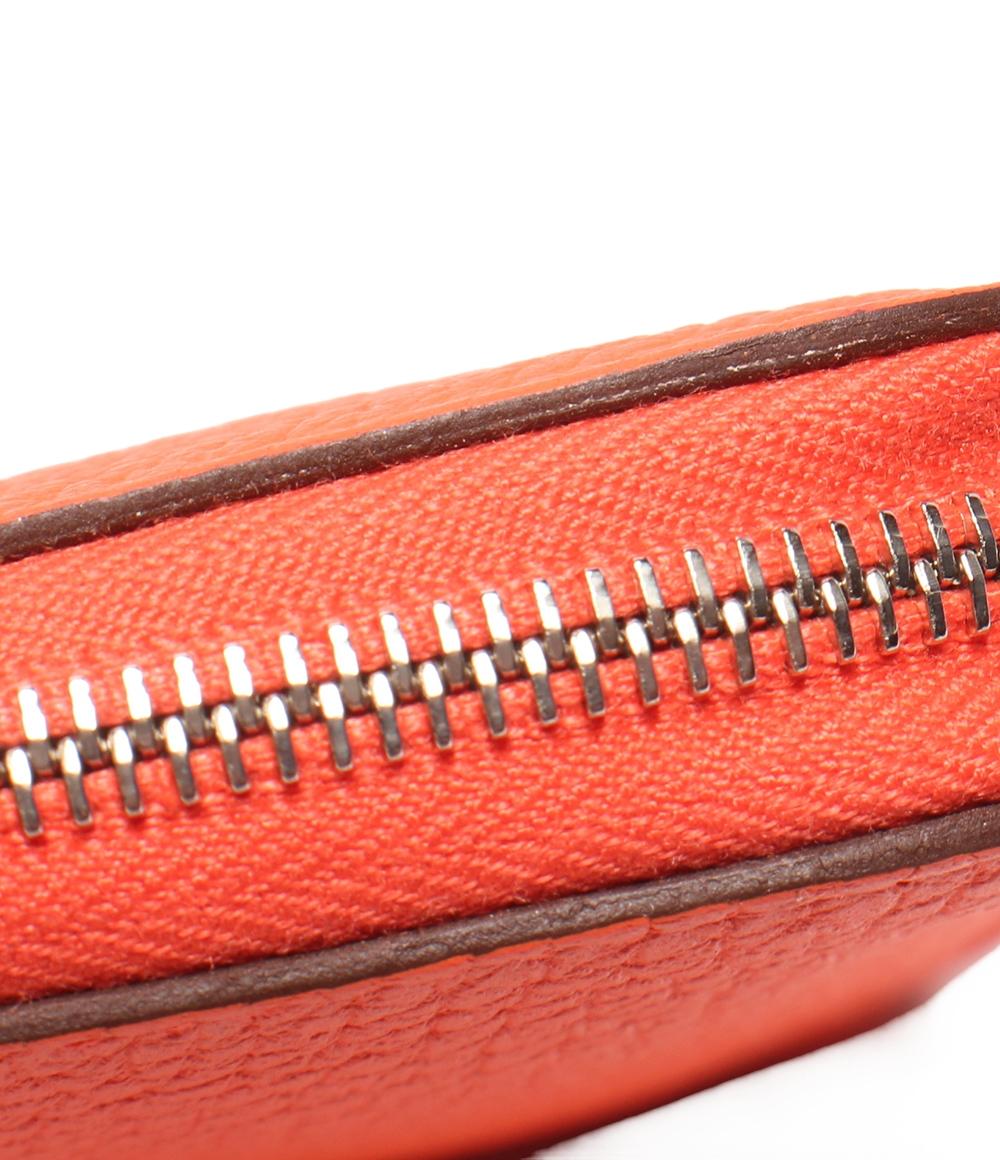 美品 HERMES ラウンドファスナー長財布 X刻印 シルバー金具 アザップロング クラシック レディース エルメス