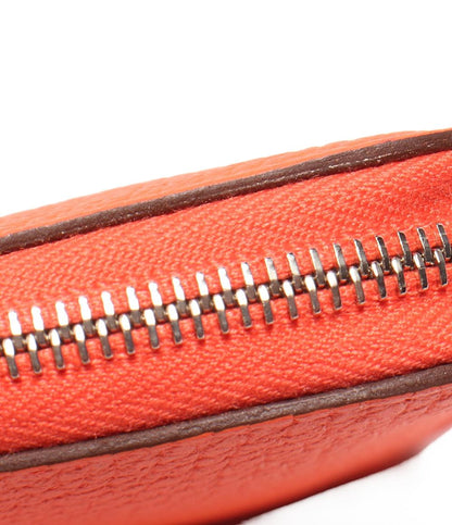 美品 HERMES ラウンドファスナー長財布 X刻印 シルバー金具 アザップロング クラシック レディース エルメス