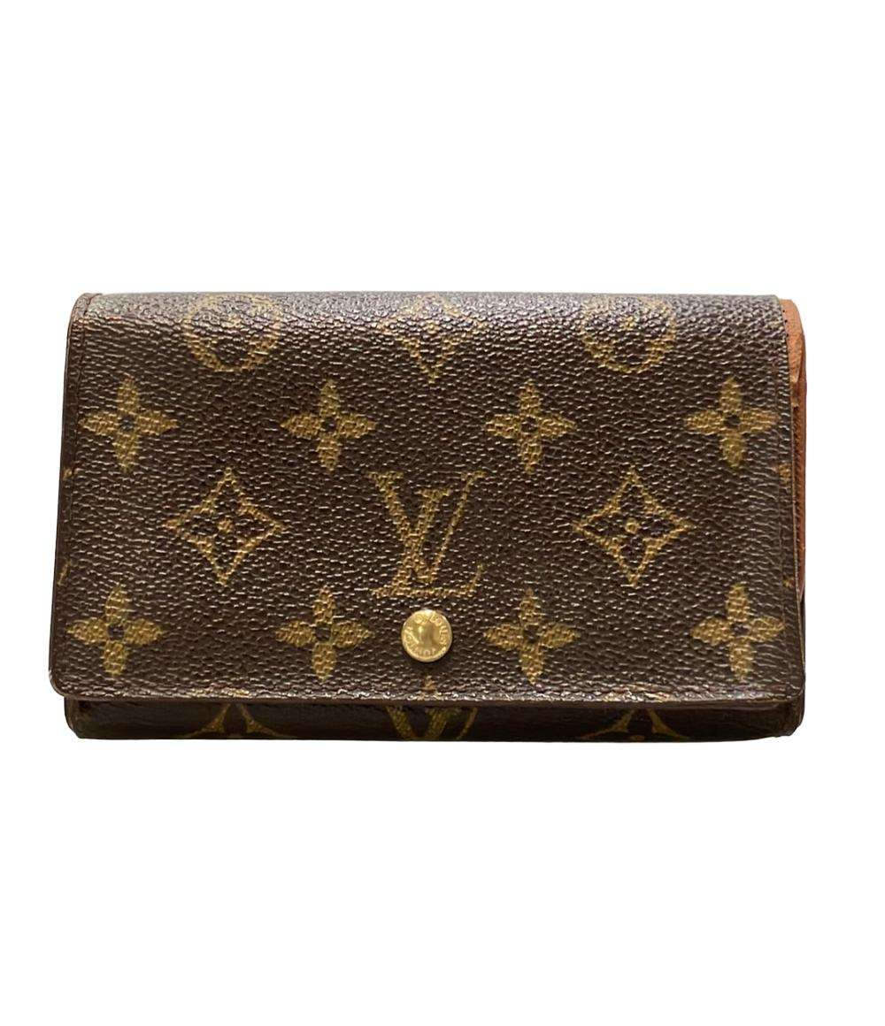 LOUIS VUITTON 二つ折り財布 ポルトフォイユ トレゾール モノグラム