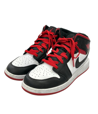 Air Jordan NIKE ハイカットスニーカー GS エアジョーダン1 ミッド DQ8423-106 レディース SIZE 25.0 エアジョーダン ナイキ