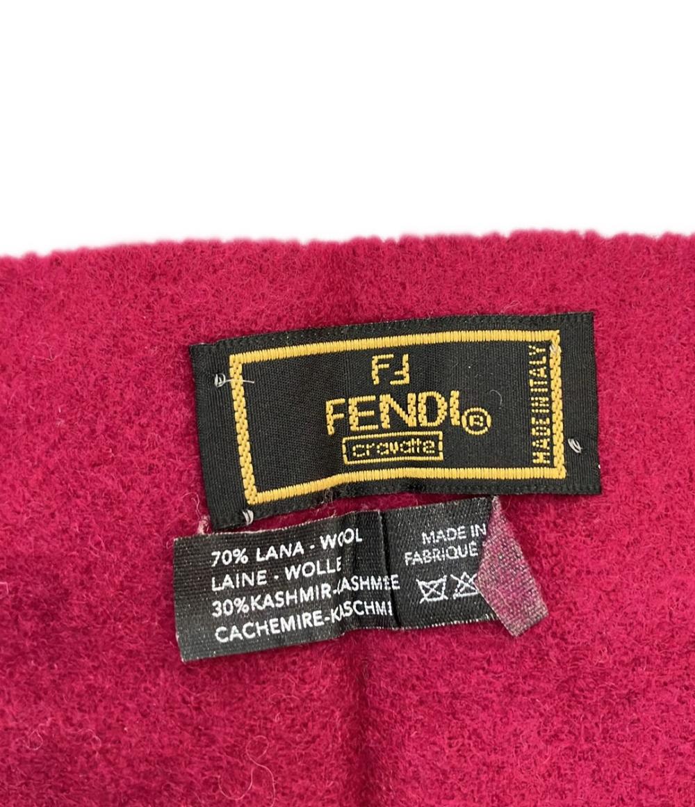 FENDI マフラー　ワインレッド　used vintage 中古・古着通販】FENDI (フェンディ) マフラー レッド×ブラック